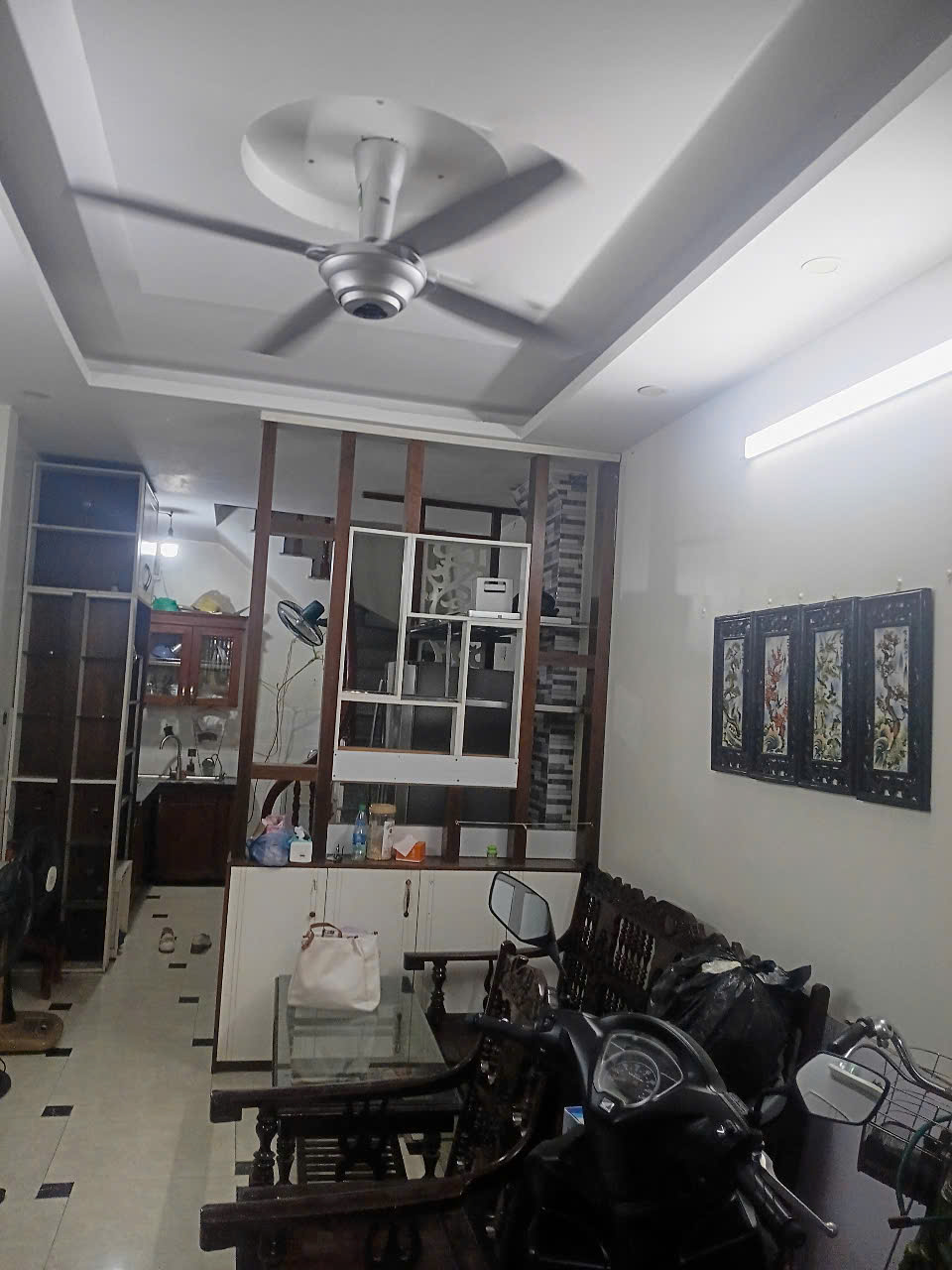 Cho thuê nhà nguyên căn 219 Lĩnh Nam, 5 tầng x 30m2, 3 ngủ kk, 11 Triệu Full đồ - Ảnh 3